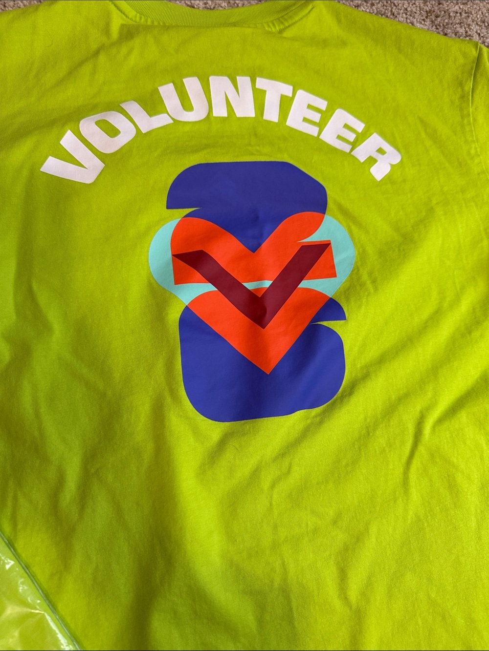 adidas Neon Lime FIFA Volunteer Short Sleeve Tee